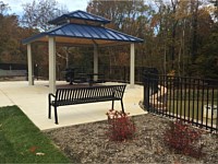 <b>Bestgate Animal Hospital curved fence and pavillion</b>